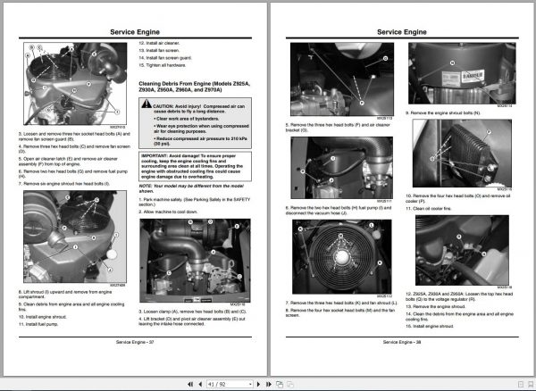 John Deere Z Trak Pro Series Z910A Z970A SN 020001 Operators Manual 2