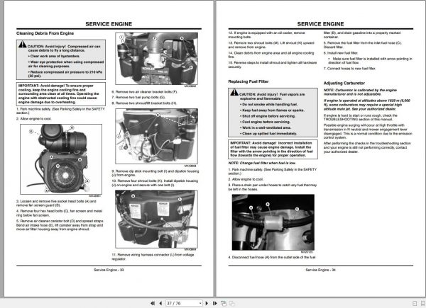 John Deere Ztrak Z710A Z720A SN 010001 Operators Manual OMTCU27952 D0 2010 2