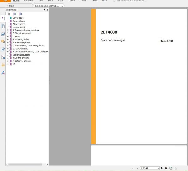 Jungheinrich Forklift 13.8 GB PDF Spare Parts Catalog EN DVD 03 2