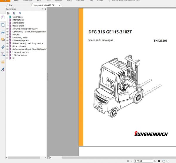 Jungheinrich Forklift 13.8 GB PDF Spare Parts Catalog EN DVD 03 5