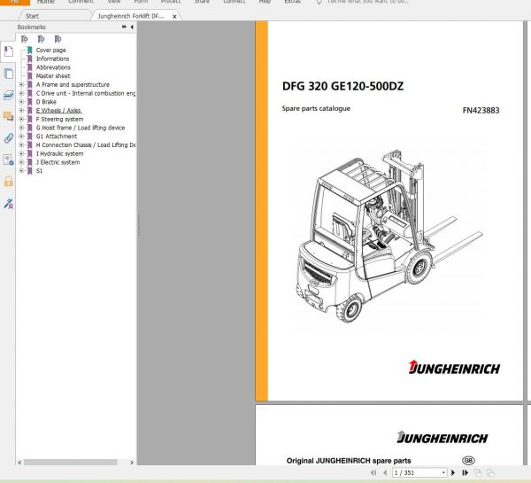 Jungheinrich Forklift 13.8 GB PDF Spare Parts Catalog EN DVD 03 6