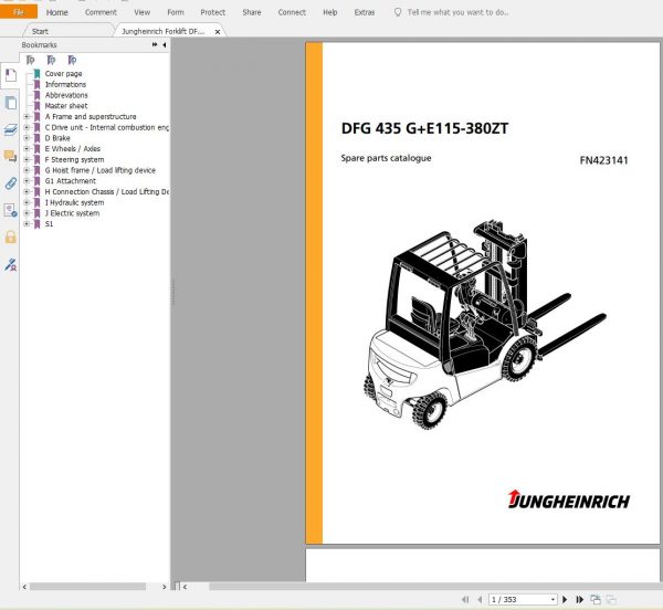 Jungheinrich Forklift 13.8 GB PDF Spare Parts Catalog EN DVD 03 7