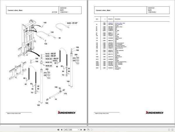 Jungheinrich Forklift 13.8 GB PDF Spare Parts Catalog EN DVD 03 8