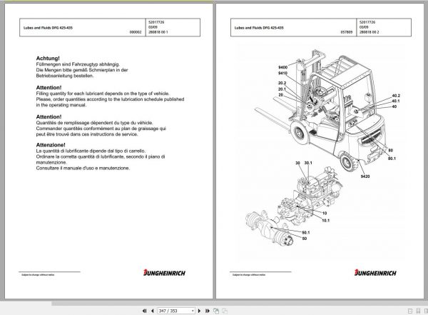 Jungheinrich Forklift 13.8 GB PDF Spare Parts Catalog EN DVD 03 9