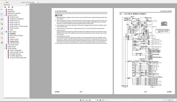 Kobelco Crawler Crane SL6000 550 Ton Shop Manual Schematic Diagram 8