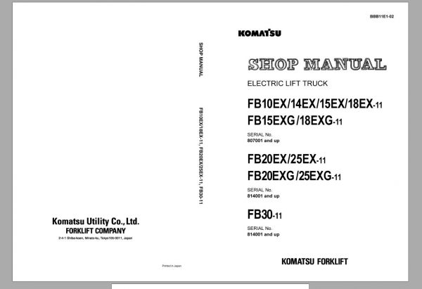 Komatsu Forklift 11.6 GB PDF Updated 2022 All Model Shop Manuals Service Manual DVD 4