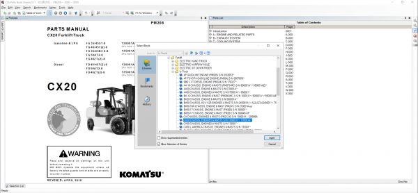Komatsu Forklift EPC 2022.02 Spare Parts Catalog 0