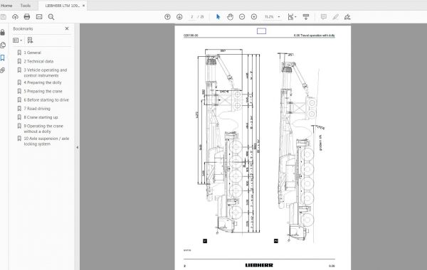 LIEBHERR LTM 1095 51 Operating Instruction ManualEngineError Code 5