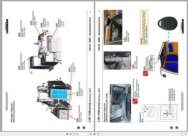 Liebherr Crawler Crane with Telecopic Booom LTR 1100 100 Ton Operator Manual Diagnostics LICCON Wiring Diagr 12