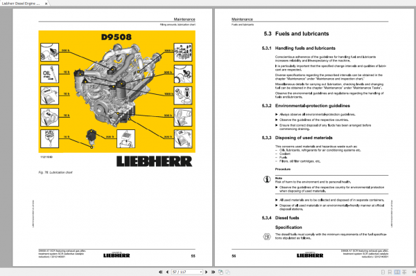 Liebherr Diesel Engine D9508 A7 SCR Operating Manual 10142241 00 EN 2