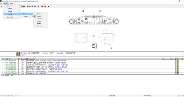 Liebherr Lidos COT LBH LFR LHB LWE LWT Online EPC Service Document Updated 03.2022 DVD 12