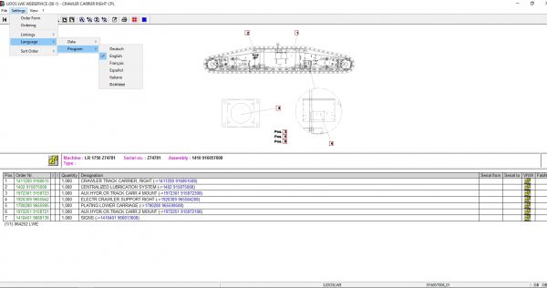 Liebherr Lidos COT LBH LFR LHB LWE LWT Online EPC Service Document Updated 03.2022 DVD 13