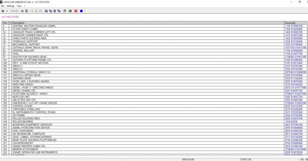 Liebherr Lidos COT LBH LFR LHB LWE LWT Online EPC Service Document Updated 03.2022 DVD 8