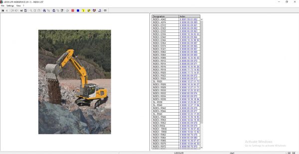 Liebherr Lidos Offline COT LBH LFR LHB LWT Spare Parts Catalog Service Documentation 03.2022 DVD 15