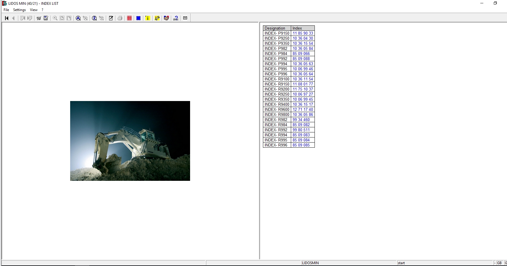 Liebherr Lidos Offline EN Mining Truck Excavator 10.2021 EPC Parts Catalog Service Documentation DVD 1