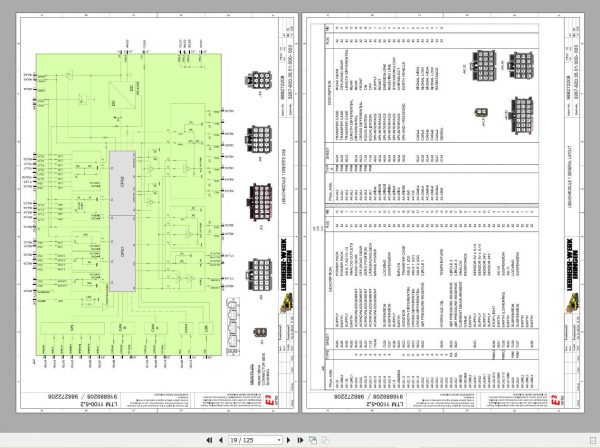 Liebherr Mobile Crane LTM 1100 5.2 100 Ton Operator Manual Diagnostics LICCON Wiring Diagram 10