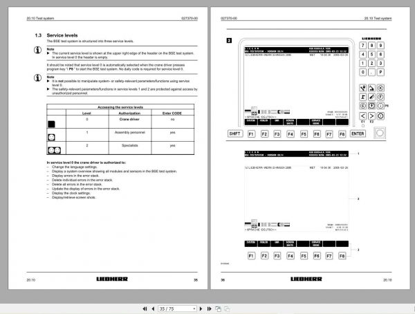 Liebherr Mobile Crane LTM 1100 5.2 100 Ton Operator Manual Diagnostics LICCON Wiring Diagram 13
