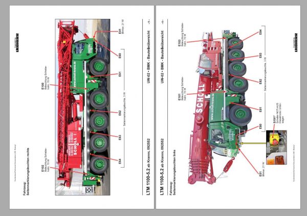 Liebherr Mobile Crane LTM 1100 5.2 100 Ton Operator Manual Diagnostics LICCON Wiring Diagram 2