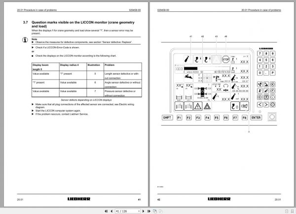 Liebherr Mobile Crane LTM 1750 9.1 750 Ton Operator Manual Diagnostics LICCON Wiring Diagram 10