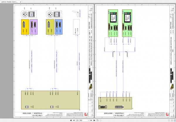 Liebherr Mobile Crane LTM 1750 9.1 LICCON 2 Circuit Diagram Superstructure 988373908 2