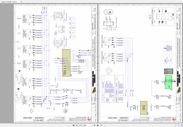 Liebherr Mobile Crane LTM 1750 9.1 LICCON 2 Circuit Diagram Superstructure 988373908 3