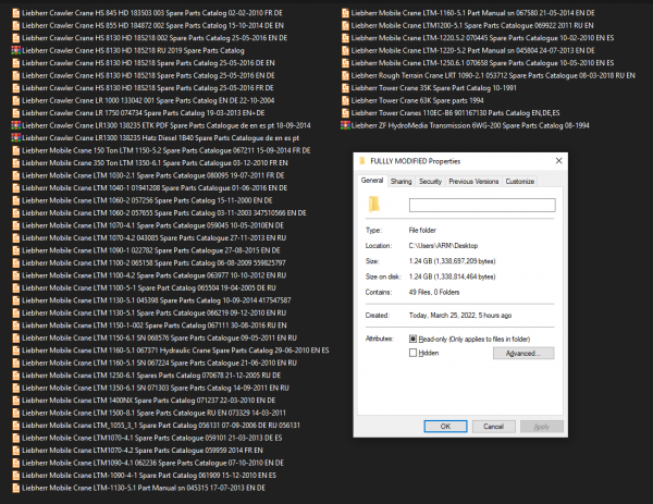 Liebherr Mobile Cranes Crawler Cranes Rough Terrain Cranes Tower Cranes PDF Spare Parts Catalog DVD