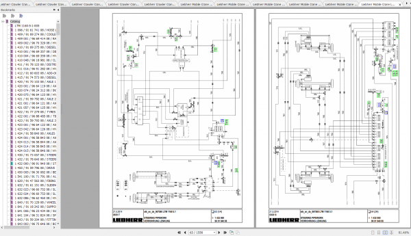 Liebherr Mobile Cranes Crawler Cranes Tower Cranes Spare Parts Catalog DVD 8