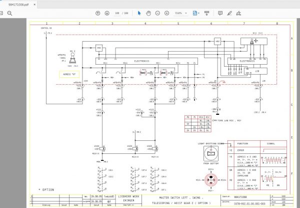 Liebherr LTM 1095 51 Schematic Electric Hydraulic PneumaticENDE 2
