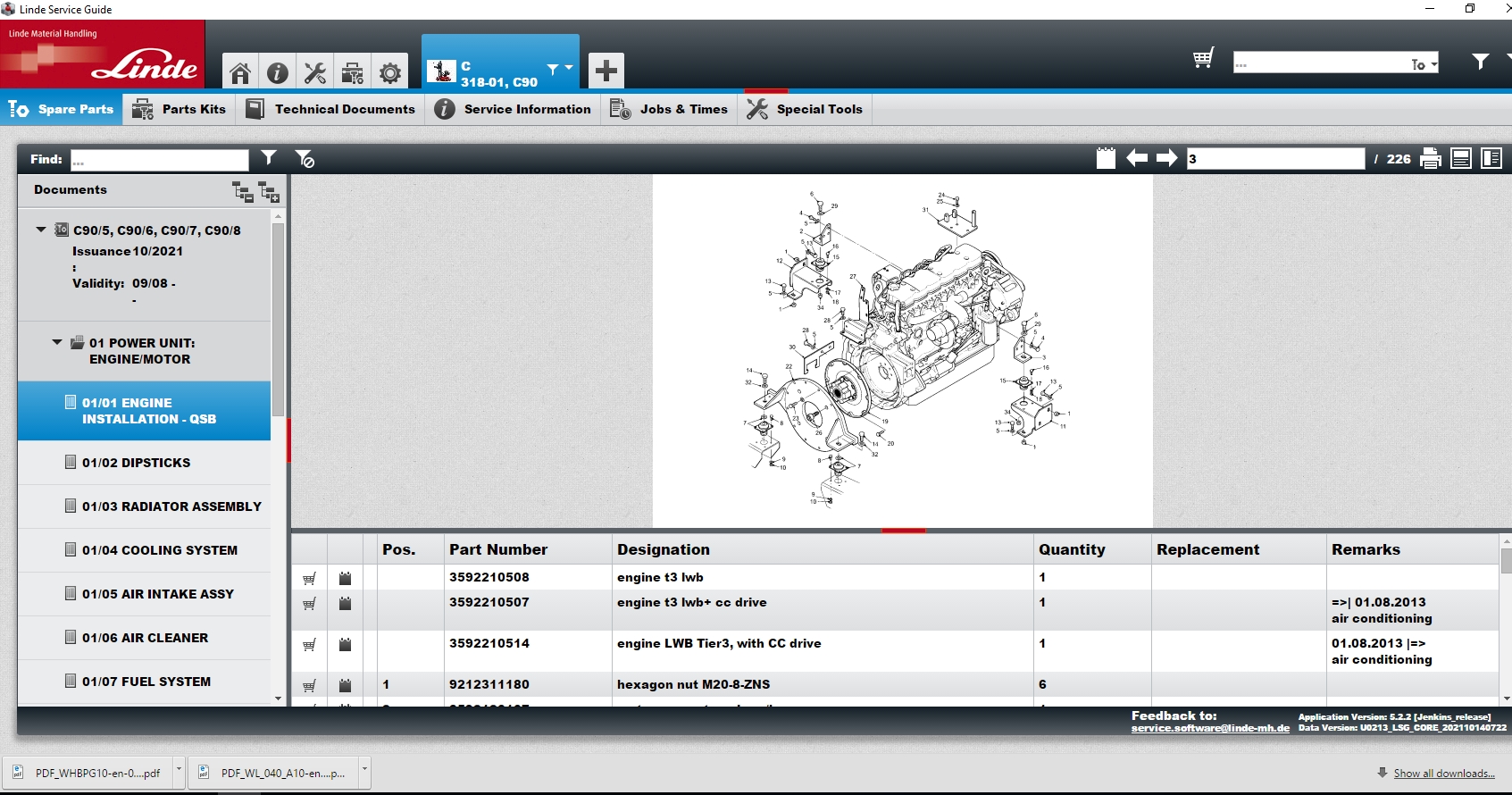 Linde Spare Parts Catalog Service Information Program Linde Service