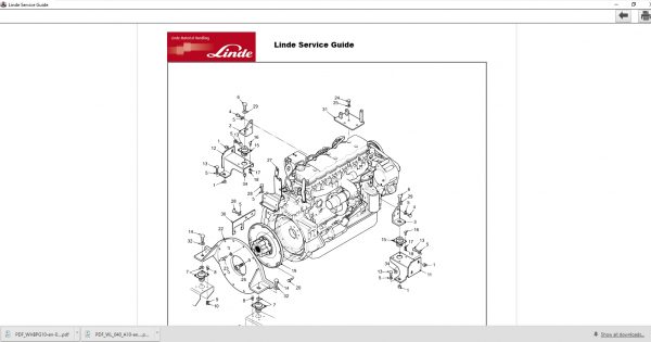 Linde Service Guide LSG v.5.2.2 Updated U0213 11.2021 Service Parts Information DVD 9