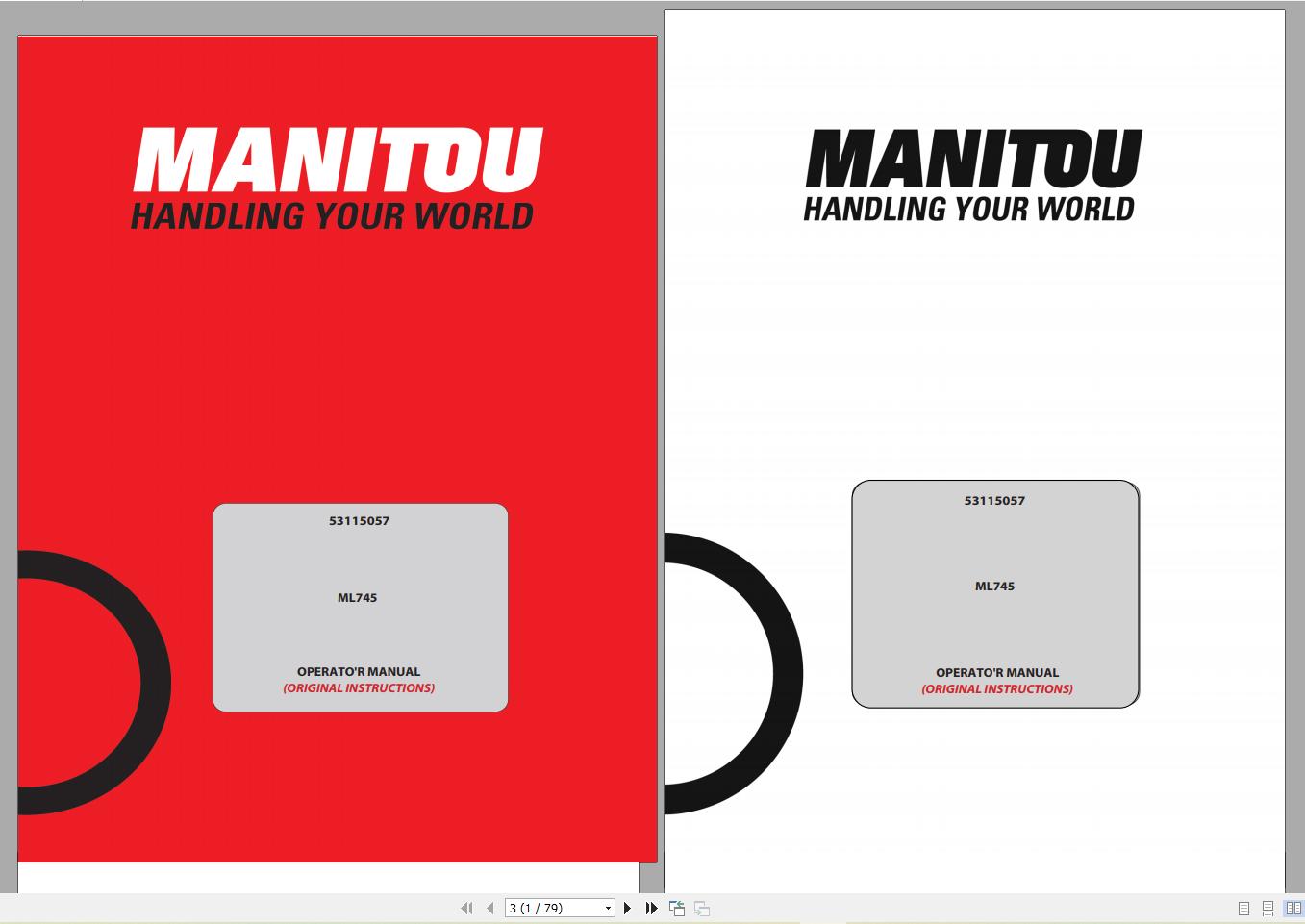Manitou Machinery Heavy Equipment 6.38 GB PDF 2022 Operator Manuals DVD 0