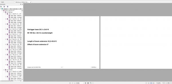 Manitowoc Krupp Cranes 8.42Gb Updated 03.2022 Outrigger Load Chart PDF DVD 3