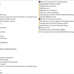 Mercedes Truck All Models Full Manuals DVD
