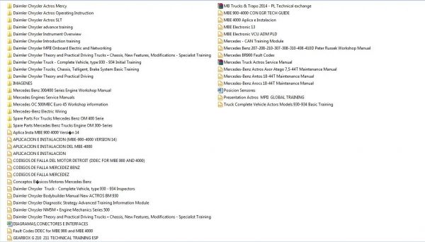 Mercedes Truck All Models Full Manuals DVD