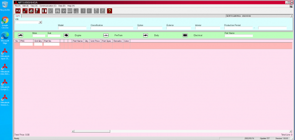 Mitsubishi ASA 03.2022 EPC Europe General Export USA Japan Spare Parts Catalog DVD 3