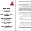 Mustang Heavy Equipment All Wheel Steer Loader Updated 2022 PDF Operators Manual 1