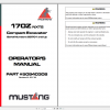Mustang Heavy Equipment Excavator Updated 2022 PDF Operators Manual 1
