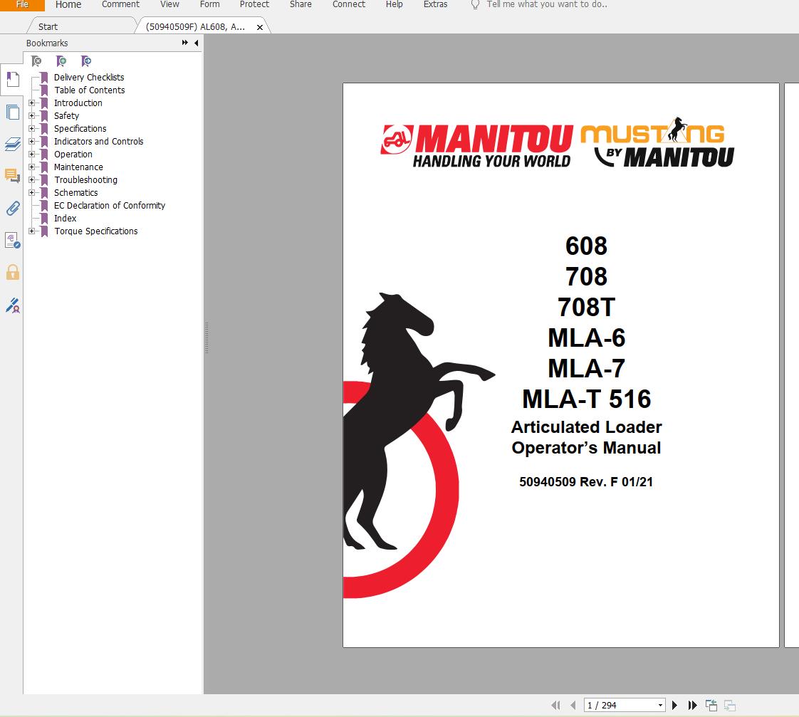 Mustang Machinery Heavy Equipment 1.28 GB PDF 2022 Operator Manuals DVD 0