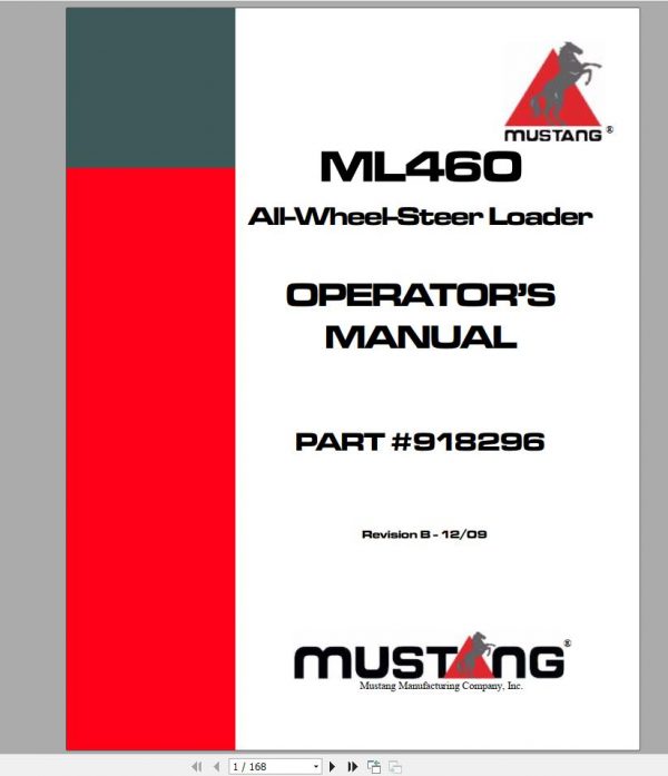 Mustang Machinery Heavy Equipment 1.28 GB PDF 2022 Operator Manuals DVD 3