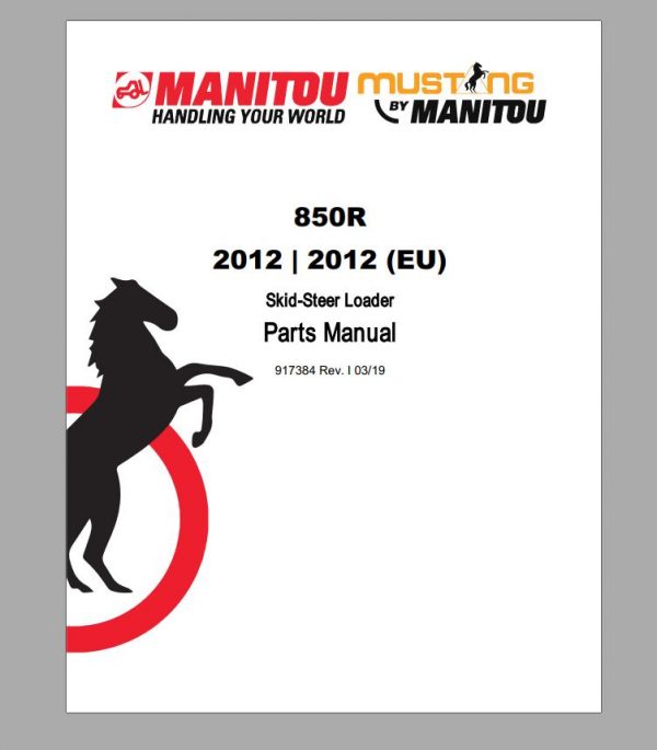 Mustang Machinery Heavy Equipment 325 GB PDF 2022 Part Catalog Manuals DVD 13