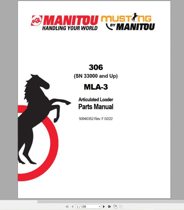 Mustang Machinery Heavy Equipment 325 GB PDF 2022 Part Catalog Manuals DVD 4