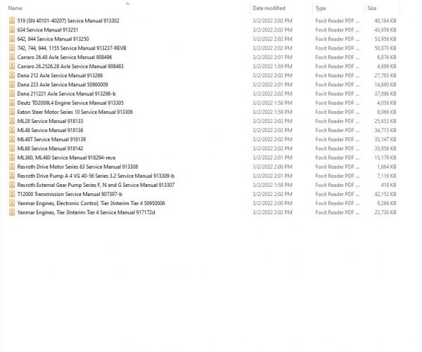 Mustang Machinery Heavy Equipment 4.14 GB PDF 2022 Service Manuals DVD 4