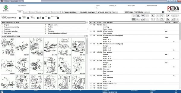 PETKA 8.3 Volkswagen Seat Skoda Audi Commercial Vehicles Porsche 02.2022 Spare Parts Catalog DVD 10