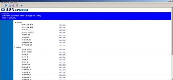Sumitomo Excavator 01.2010 Spare Parts Catalogue Turkey DVD 1 1