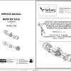 Terberg Benschop Meritor Axle Carrier Wheel End TD 1254 01 EDFN Service Manual