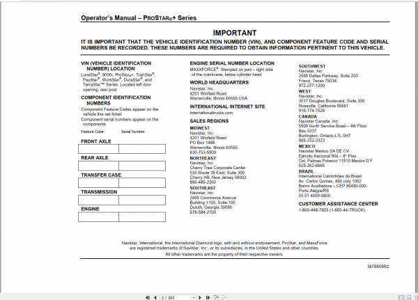 Truck Manual Collection Some Model 5.7GB Repair Operators Wiring Diagrams Fault Codes 8