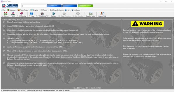 Allison DOC v2021.5 2022 Install Active License 1