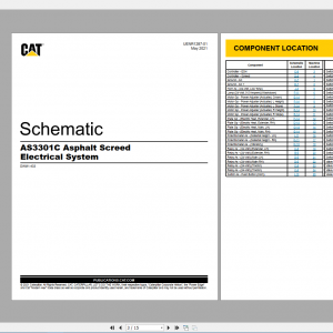 CAT Asphalt Paver Screed 217MB Full Models 04.2000 08.2021 Updated Electric Hydraulic Schematics EN PDF DVD 4