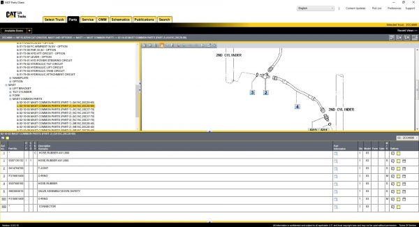CAT Lift Trucks MCFS ASIA 05.2022 Spare Parts Catalogue DVD 5 1
