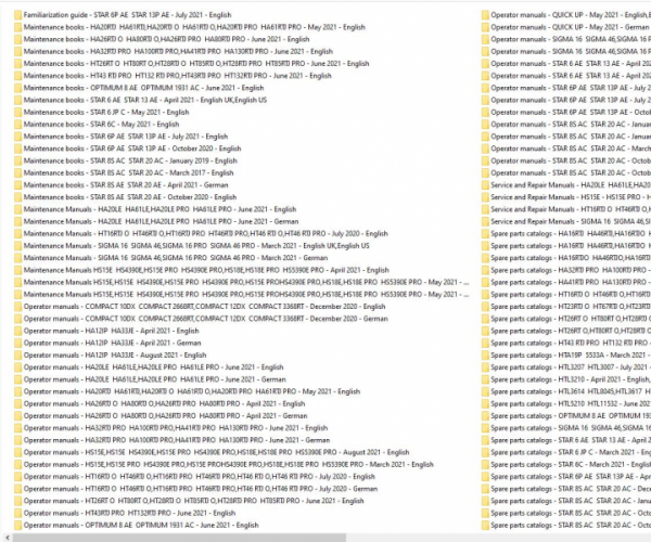 Haulotte Work Platforms PDF 31GB Updated 2022 Service Manual Maintenance Operation Manual Spare Parts Catalog DVD 2